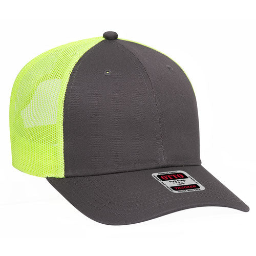OTTO CAP® 83-473 - 6 Panel Low Profile Mesh Back Trucker Hat