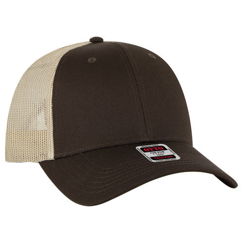 OTTO CAP® 83-473 - 6 Panel Low Profile Mesh Back Trucker Hat