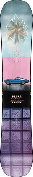 Nitro Cheap Thrills Snowboard - Men's 2025 | Designed for freestyle snowboarders who view the mountain, park, and streets as a blank canvas for creative riding