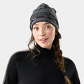 Smartwool Thermal Merino Reversible Cuffed Beanie in Black Fair Isle Fun