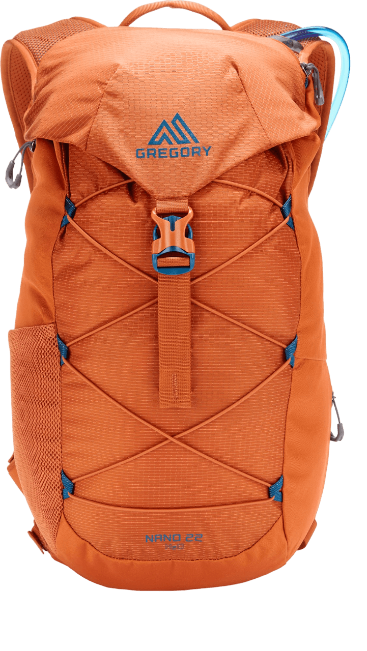 gregory 22 backpack Gregory Nano 22 H2O Hydration Pack | Versatile and Lightweight Raven Black  Backpack for Outdoor Activities