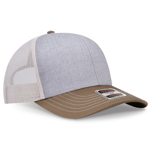 OTTO CAP 112-1  - 6 Panel Mid Profile Mesh Back Trucker Hat