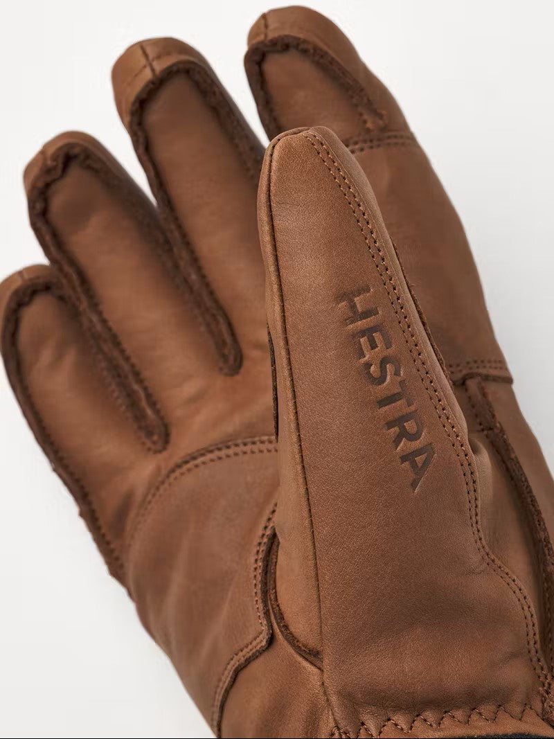 Hestra Fall Line Glove – Brown, detail of the palm