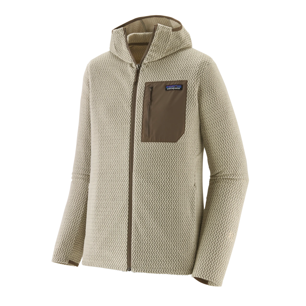 Patagonia R1 Air Men's Full-Zip Breathable Technical Fleece Hoody - PELICAN