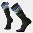 Smartwool Snowboard Targeted Cushion Mountain Sunrise Print Over The Calf Socks in Black