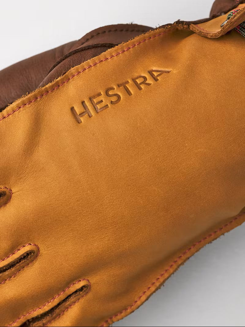 Hestra Wakayama Glove – 5-Finger Leather Ski Gloves with Removable Wool Liner