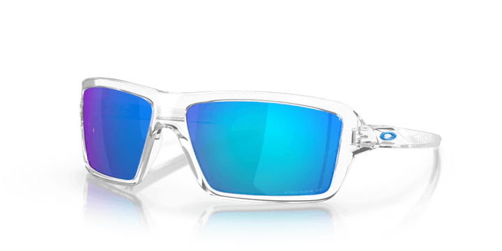 Oakley Cables Men's Lifestyle Sunglasses – Polished Clear/Sapphire