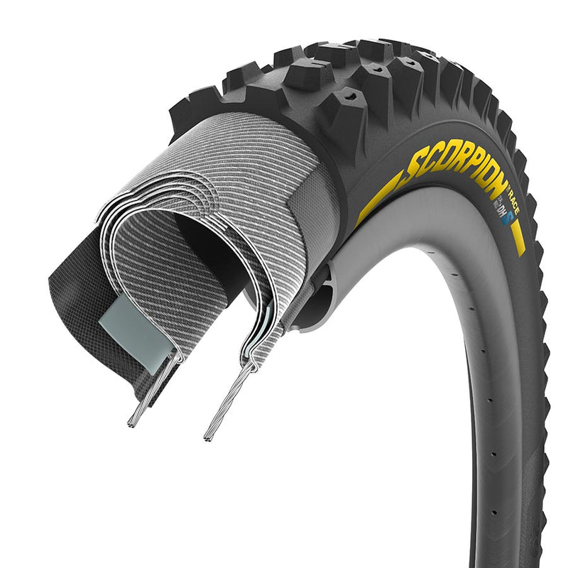 Pirelli Scorpion Race DH MTB Tubeless Ready Folding Tire - High-Performance Tires Built for Superior Grip and Stability