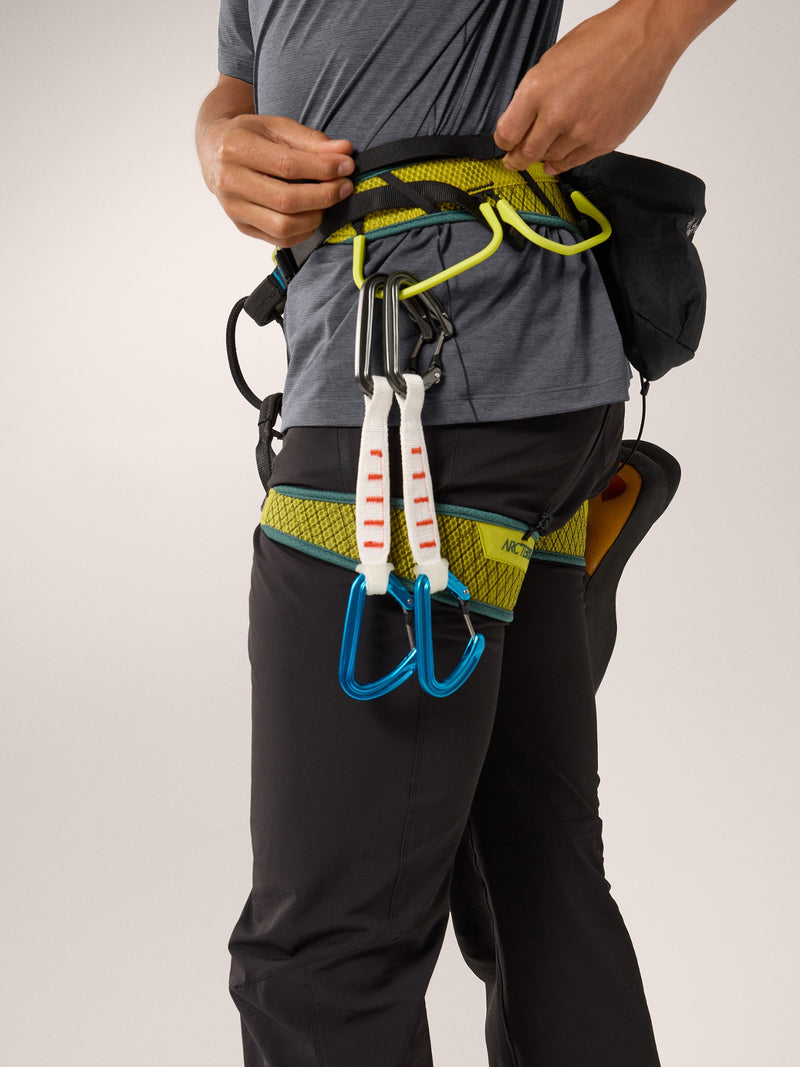 Arc'teryx Skaha Harness for Men | Lampyre and Boxcar Colors, Size Small, Lightweight and Comfortable Climbing Harness