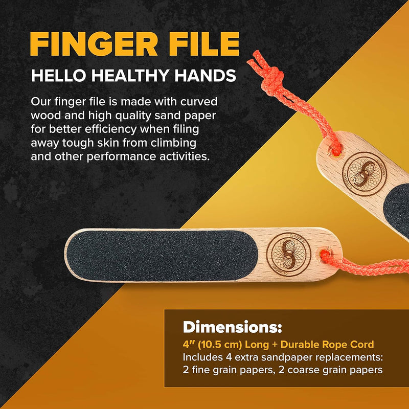 Friction Labs Climb Skin Hand and Finger File | Essential Tool for Maintaining Optimal Grip and Skin Health