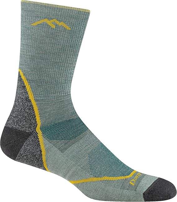 Darn Tough 1972 Light Hiker Micro Crew Lightweight Socks - Men's - Breathable Merino Wool, Lightweight Cushion, Seamless Comfort for Hiking