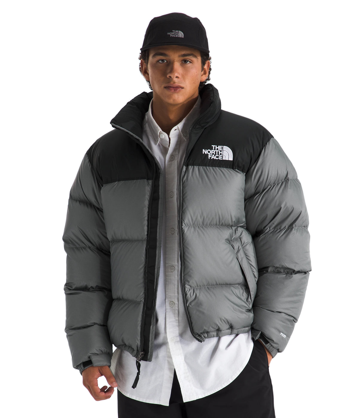 The North Face 1996 Retro Nuptse Jacket - Men's - Smoked Pearl/TNF Black