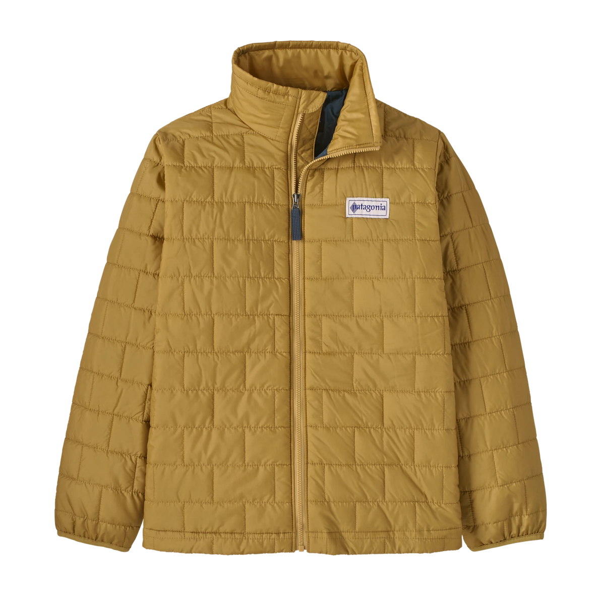 Patagonia Nano Puff® Brick Quilt Jacket - Kids' - Lightweight Packable Insulated Jacket - HUT TRIPPER LABEL: LYNX TAN