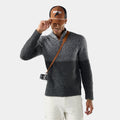 Smartwool Men's Summit 1/4 Zip Sweater in Charcoal Heather