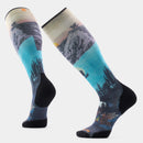 Smartwool Ski Targeted Cushion Winter Phase Print Over The Calf Socks in Purple Dawn