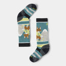 Smartwool Kids' Wintersport Full Cushion Fox Glade Print Over The Calf Socks in Charcoal