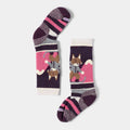 Smartwool Kids' Wintersport Full Cushion Fox Glade Print Over The Calf Socks in Moonbeam