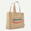 Patagonia Recycled Oversized Tote - 95 OVAL LOGO: CLASSIC TAN