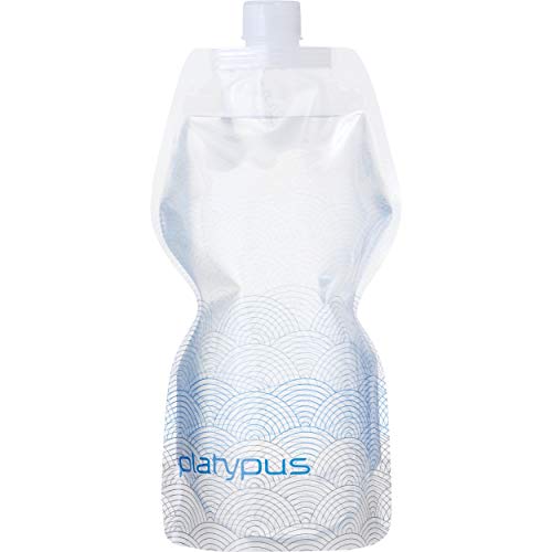 Platypus SoftBottle Flexible Water Bottle with Closure Cap, Platy Logo, 1.0-Liter