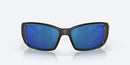 Costa Blackfin Matte Black Frame Blue Mirror 580P - Costa - Ridge & River