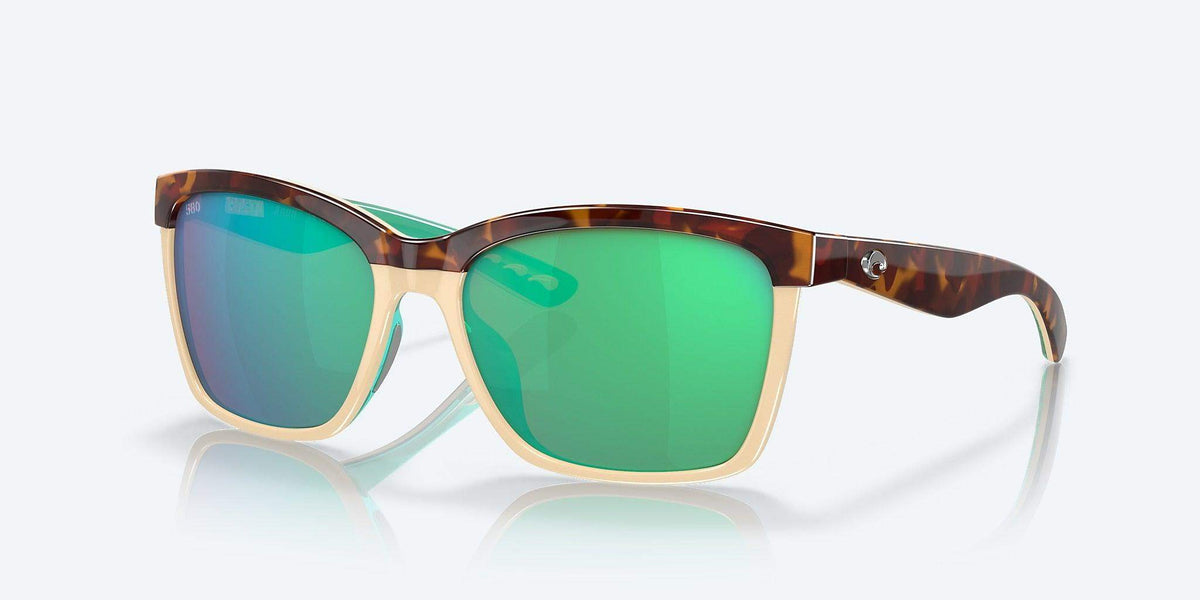 Costa Anaa Shiny Retro Tort/Cream/Mint Frame Green Mirror 580P - Costa - Ridge & River