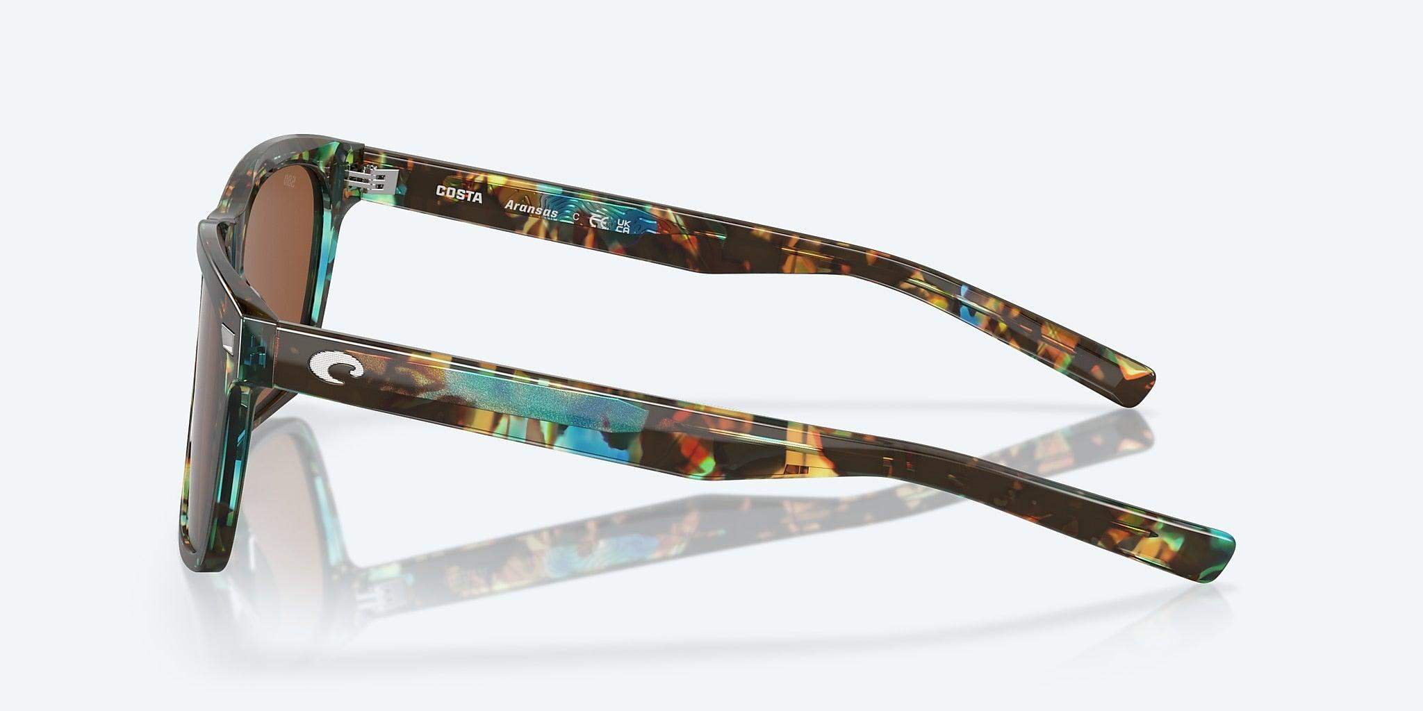Costa del mar aransas ocean tortoise copper 580g Costa Aransas L (58-16) with Gray lenses and Shiny Ocean  main image 3