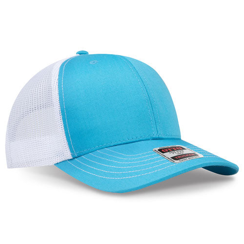 OTTO CAP 112-1  - 6 Panel Mid Profile Mesh Back Trucker Hat