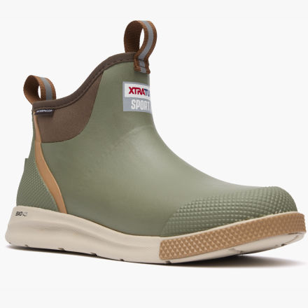 XtraTuf Men's 6in Ankle Deck Sport | Agile, Lightweight Boots for Ultimate Sportfishing Performance