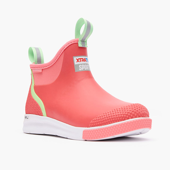 XtraTuf Women's 6in Ankle Deck Sport | Lightweight, High-Performance Ankle Boot for Sportfishing Comfort and Traction