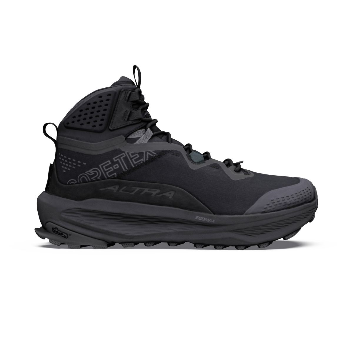 Altra Olympus 7 Mid GTX Hiking Boots - Men's - BLACK/BLACK/DARK SHADOW