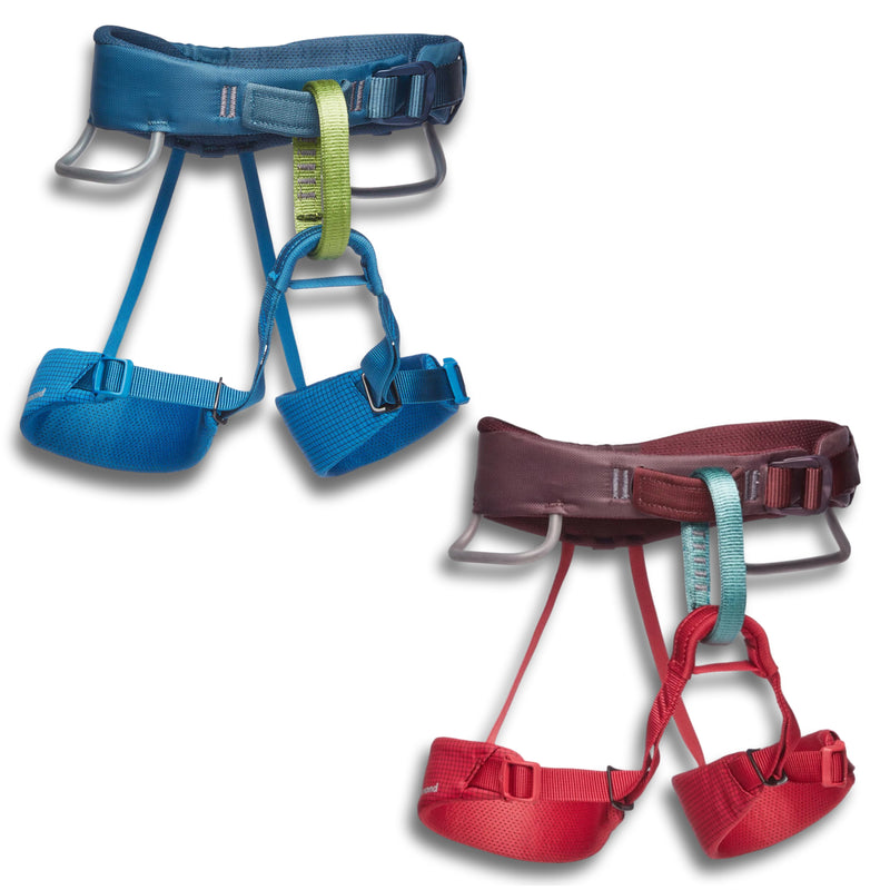 Black Diamond Kids' Momentum Climbing Harness – Comfortable and Adjustable Harness for Young Climbers