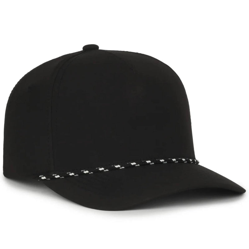 Outdoor Cap 550PF Performance 5-Panel Cap – High Crown Structured Hat with Moisture-Wicking Sweatband & Visor Cord