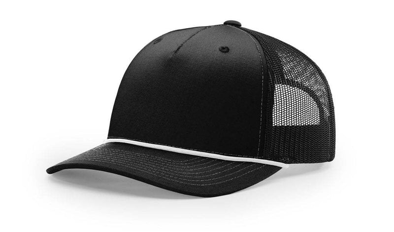 Harley-Davidson Wing Patch Richardson 112 Trucker Hat - Black/Charcoal, Snapback