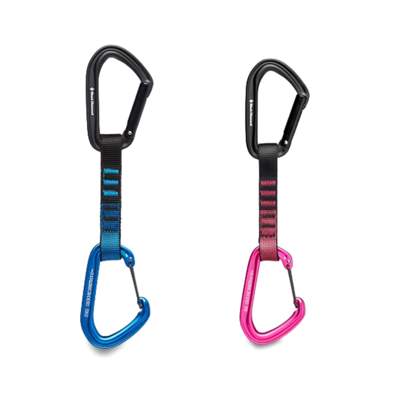 Black Diamond HotForge Hybrid Quickdraw – 12cm Blue Quickdraw with Lightweight and Durable Design for Reliable Climbing