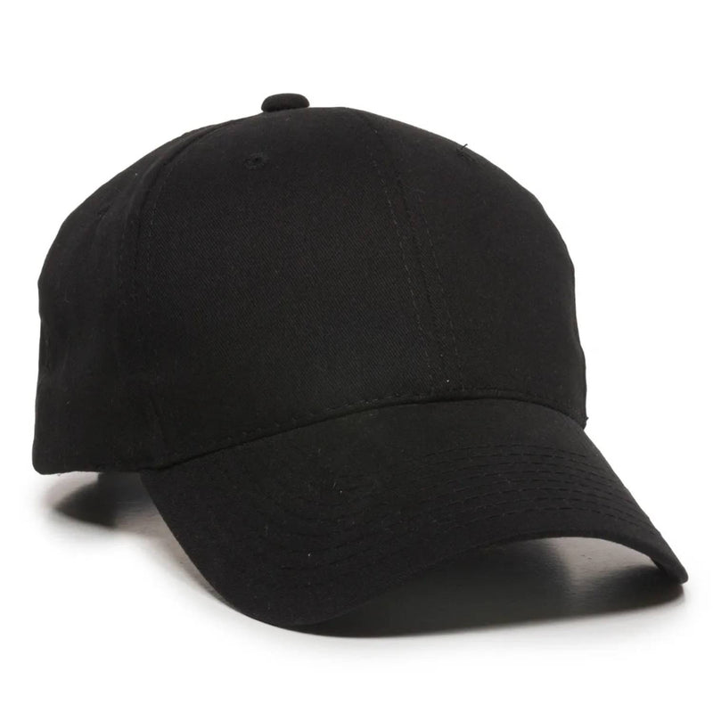 Outdoor Cap BCT-600 Structured Brushed Cotton Twill Solid Back Cap – Adjustable Hook/Loop Closure
