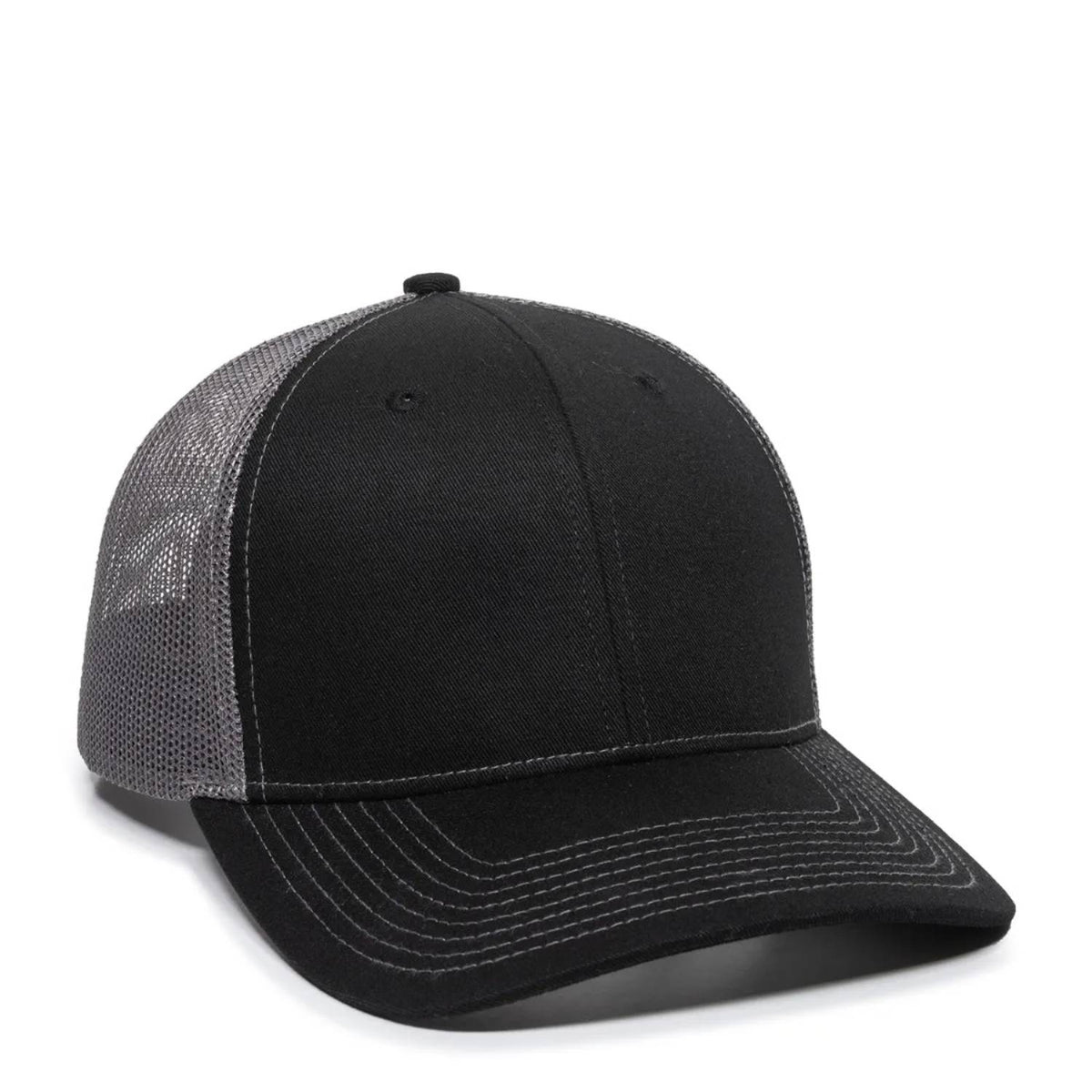 Outdoor Cap OC771 Premium Modern Trucker Cap – Pro Round Crown, Mesh Back, Structured Fit, Adjustable Snapback