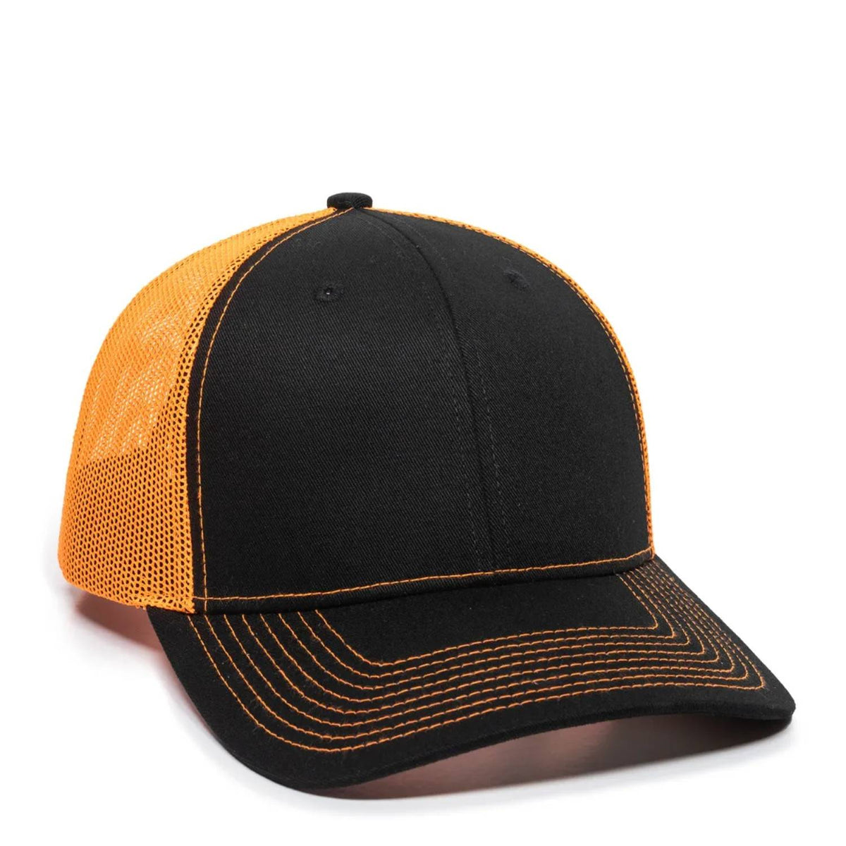 Outdoor Cap OC771 Premium Modern Trucker Cap – Pro Round Crown, Mesh Back, Structured Fit, Adjustable Snapback
