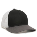 Outdoor Cap OC770 Premium Low Profile Trucker Cap – Pro Round Crown Structured Hat with Mesh Back Panels