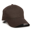 Outdoor Cap BCT-600 Structured Brushed Cotton Twill Solid Back Cap – Adjustable Hook/Loop Closure