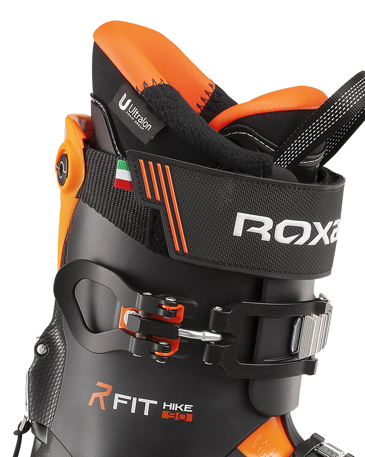 Roxa R-Fit Hike 90 Ski Boots - Black/Orange | Versatile Hiking and Skiing Performance with Enhanced Comfort