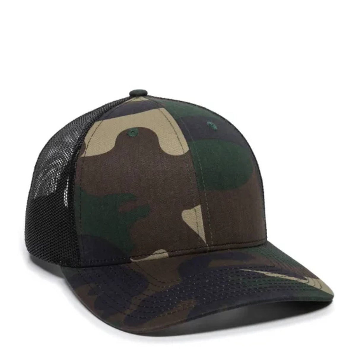 Outdoor Cap OC771 Premium Modern Trucker Cap – Pro Round Crown, Mesh Back, Structured Fit, Adjustable Snapback