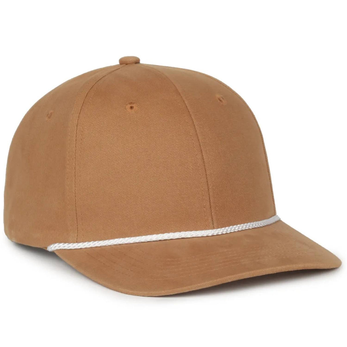 Outdoor Cap 602 Mid Crown Structured Rope Cap – Brushed Cotton Twill with Snapback Closure