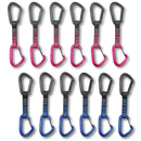 Black Diamond HotForge Hybrid Quickdraw – Quickpack of 6, 12cm, Lightweight and Durable for Reliable Climbing