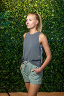 Free Fly Women's Latitude Short Elastic Waistband with Custom Drawstring