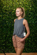 Free Fly Women's Latitude Short Elastic Waistband with Custom Drawstring