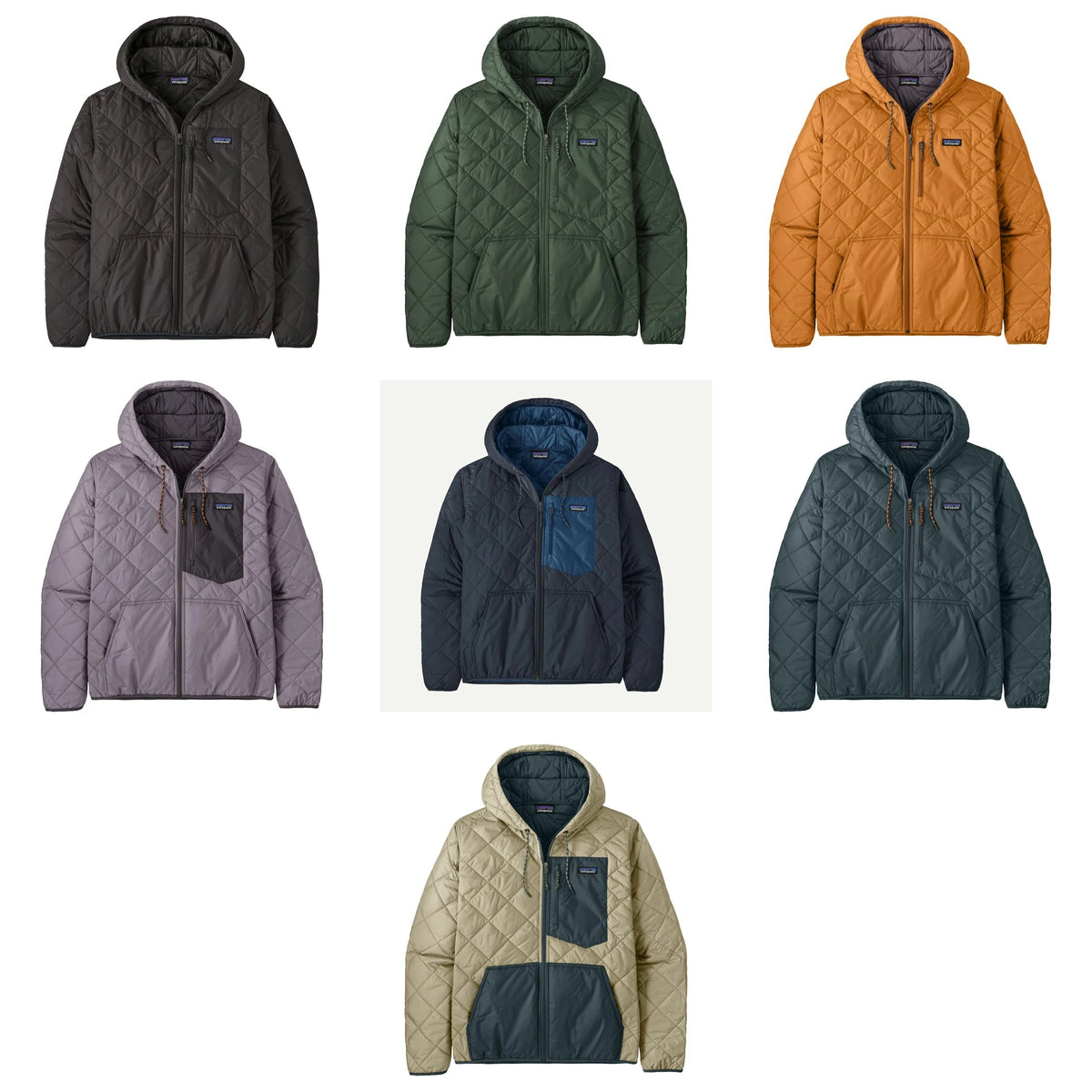 Patagonia Diamond Quilted Bomber Hoody - Men's - all colorways