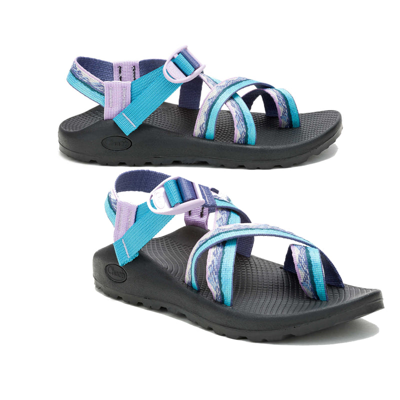 Chaco Z/2 Classic Landscapes Women's Sandals – Ridge Gray/Blue, Size 6, with Adjustable Straps for Durable Comfort