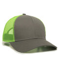 Outdoor Cap OC770 Premium Low Profile Trucker Cap – Pro Round Crown Structured Hat with Mesh Back Panels