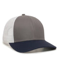 Outdoor Cap OC770 Premium Low Profile Trucker Cap – Pro Round Crown Structured Hat with Mesh Back Panels