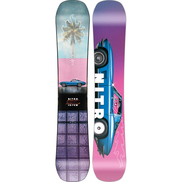 Nitro Cheap Thrills Snowboard - Men's 2025 | Designed for freestyle snowboarders who view the mountain, park, and streets as a blank canvas for creative riding